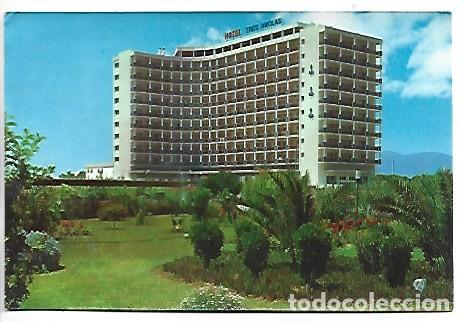 Postales: PLAYA / BEACH.- HOTEL TRES ANCLAS.- GANDIA