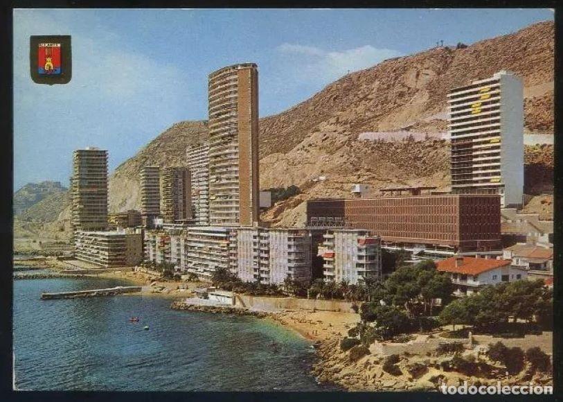 Postkarten: Alicante. L&acute;Albufereta. *Vista a&eacute;rea* Ed. Fisa n&ordm; 267. Nueva.