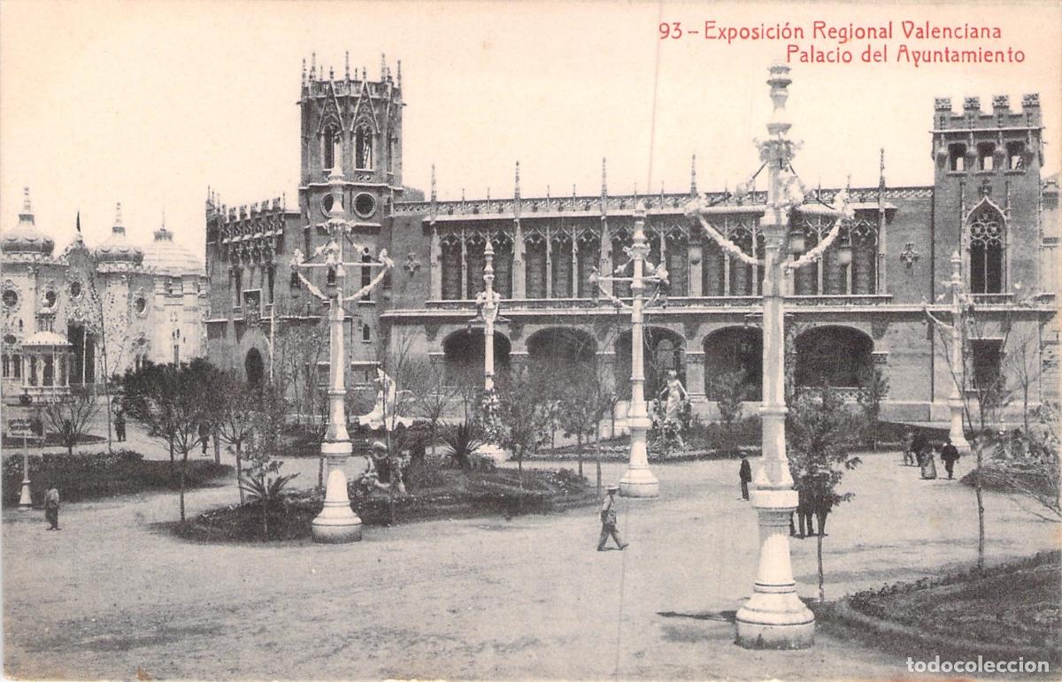 Postales: Postal Exposici&oacute;n Regional Valenciana Palacio del Ayuntamiento