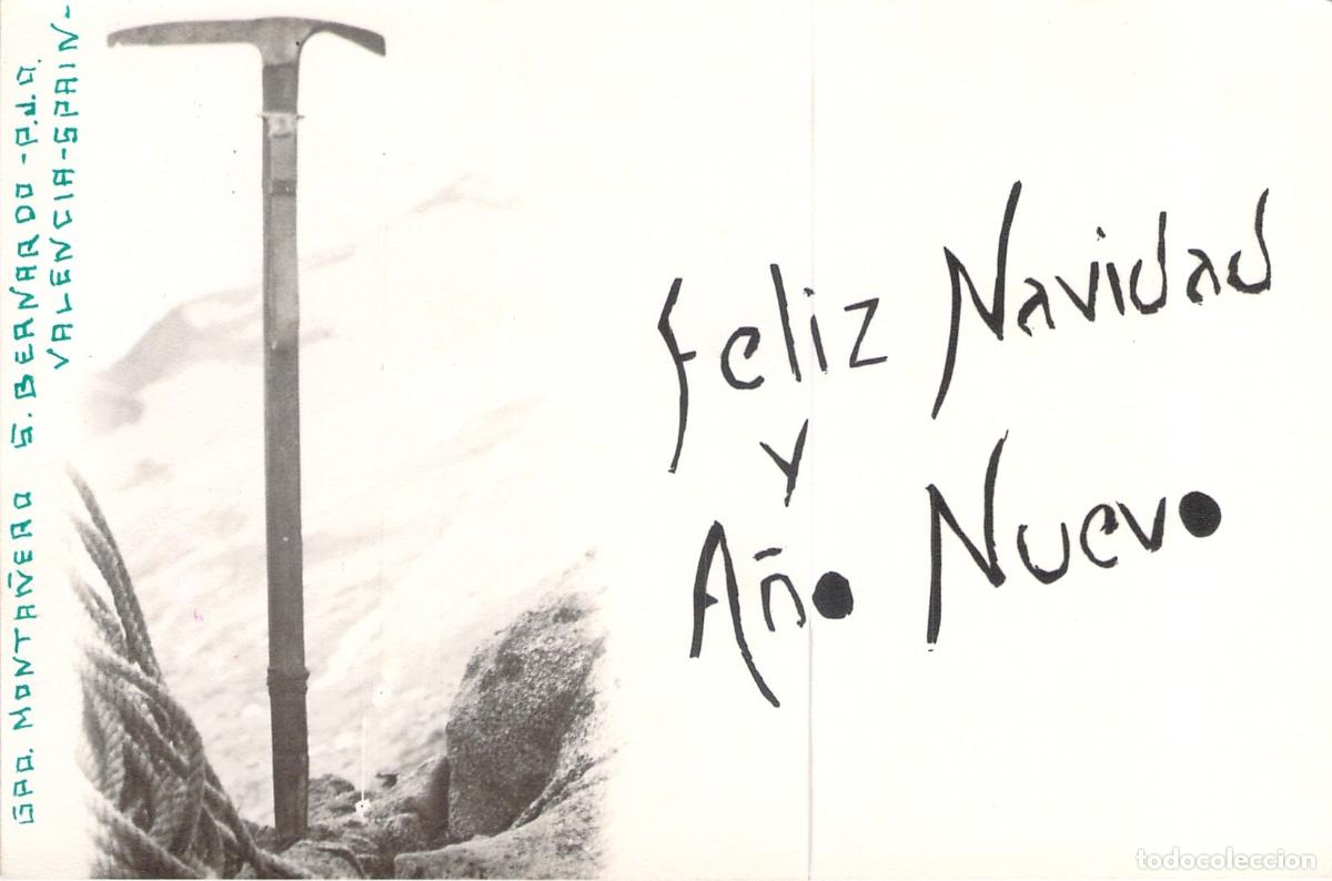 Postales: Postal de Navidad Grupo Monta&ntilde;ero San Bernardo Valencia Alpinismo
