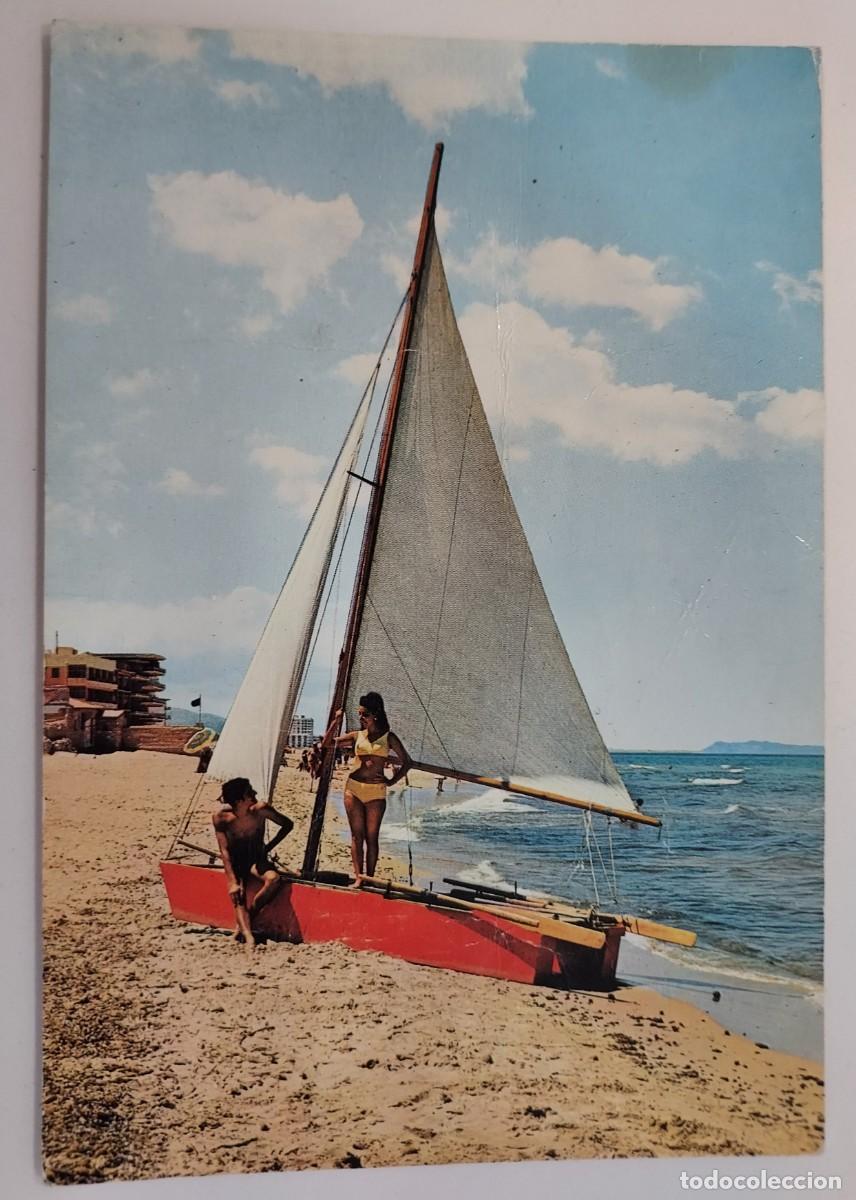 Postales: POSTAL BELLREGUART. GANDIA PLAYA DE BELLREGUART. 1969. CIRCULADA. VALENCIA