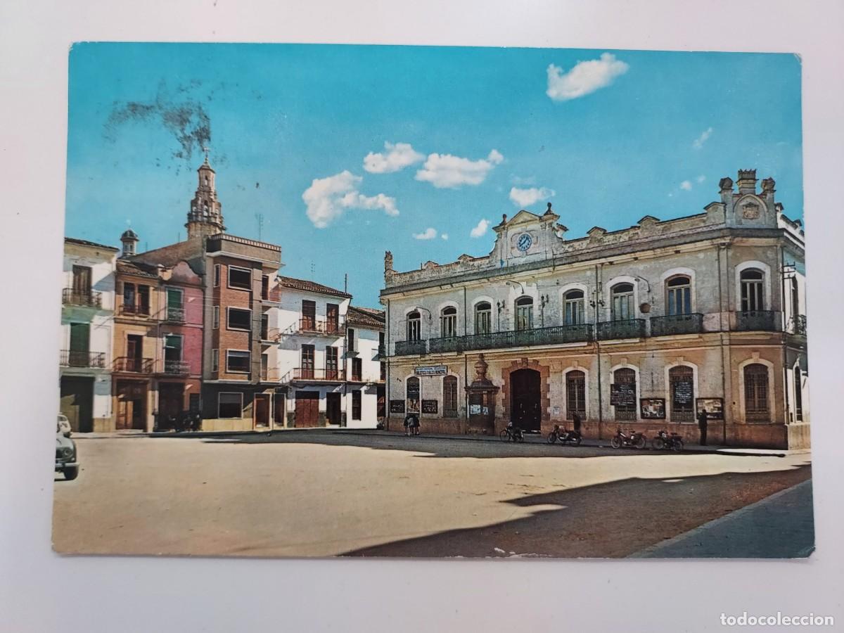 Postales: POSTAL CHESTE PLAZA DEL DOCTOR RAMON Y CAJAL. 1967. CIRCULADA. VALENCIA. MATASELLOS CHIVA