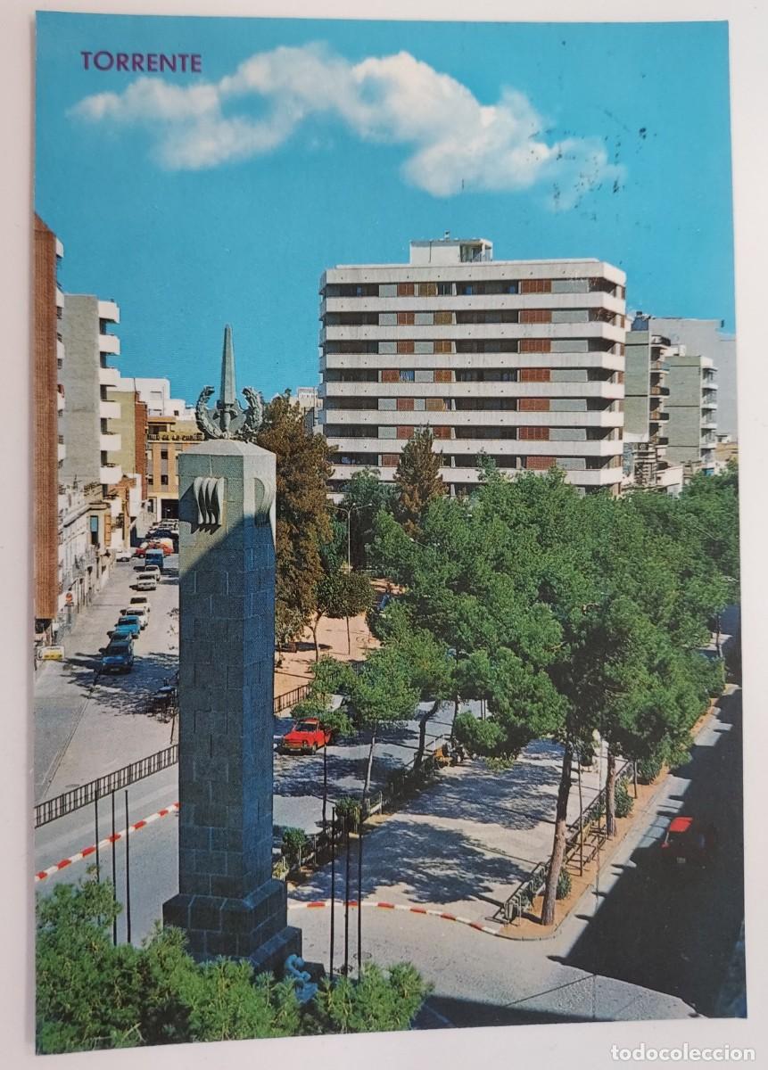 Postales: POSTAL TORRENTE PLAZA QUEIPO DE LLANO. 1975. CIRCULADA. VALENCIA