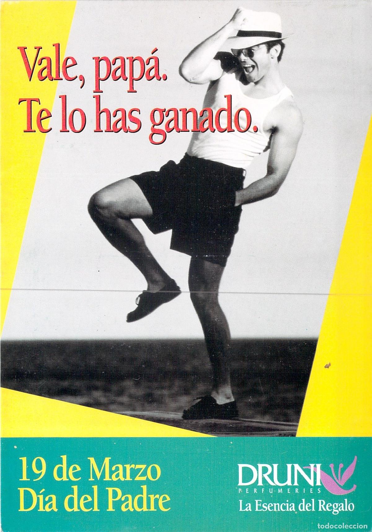 Postales: Postal Publicitaria Perfumer&iacute;as Druni D&iacute;a del Padre y Fallas