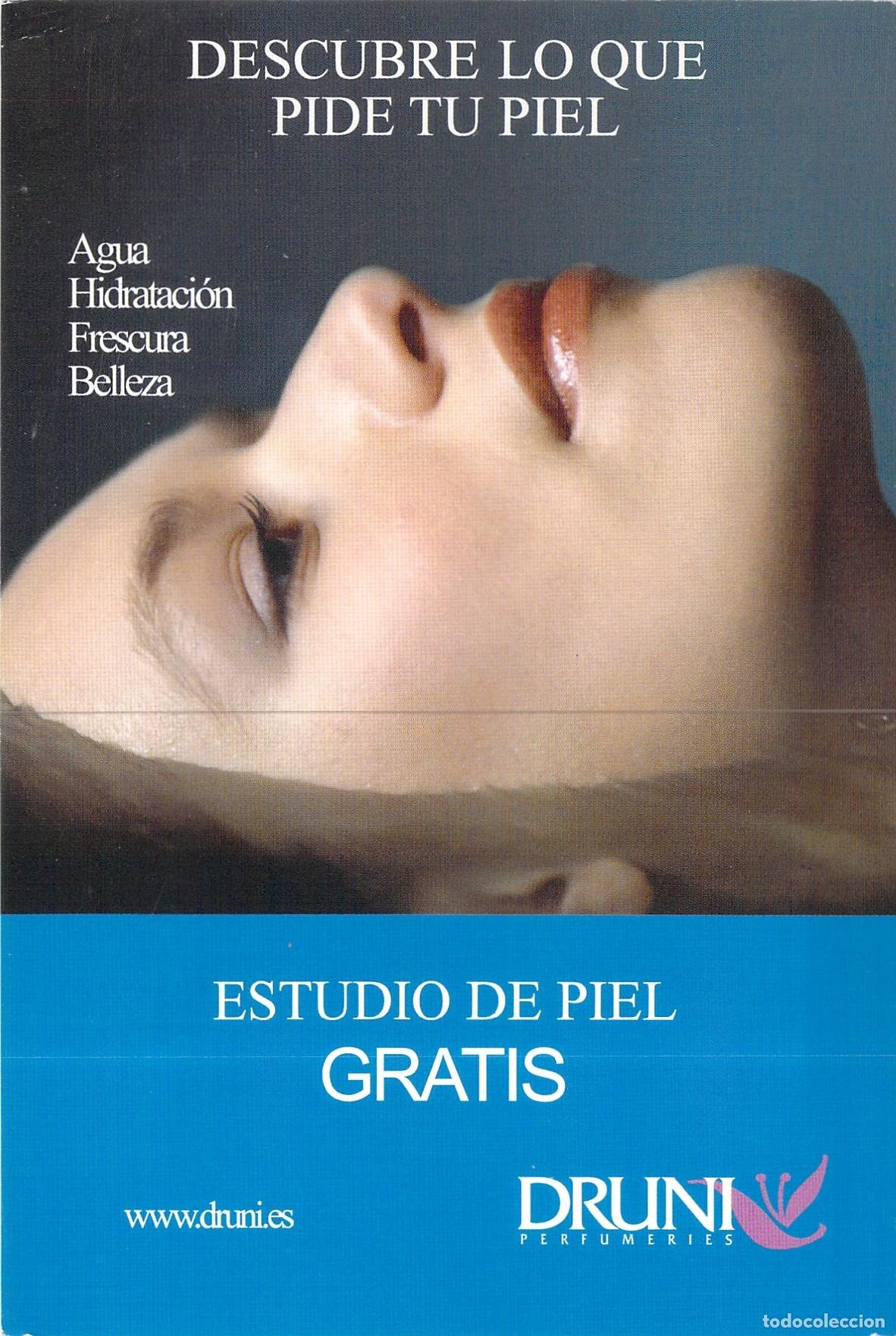 Postales: Postal Publicitaria Druni Perfumeries Estudio de Piel Gratis