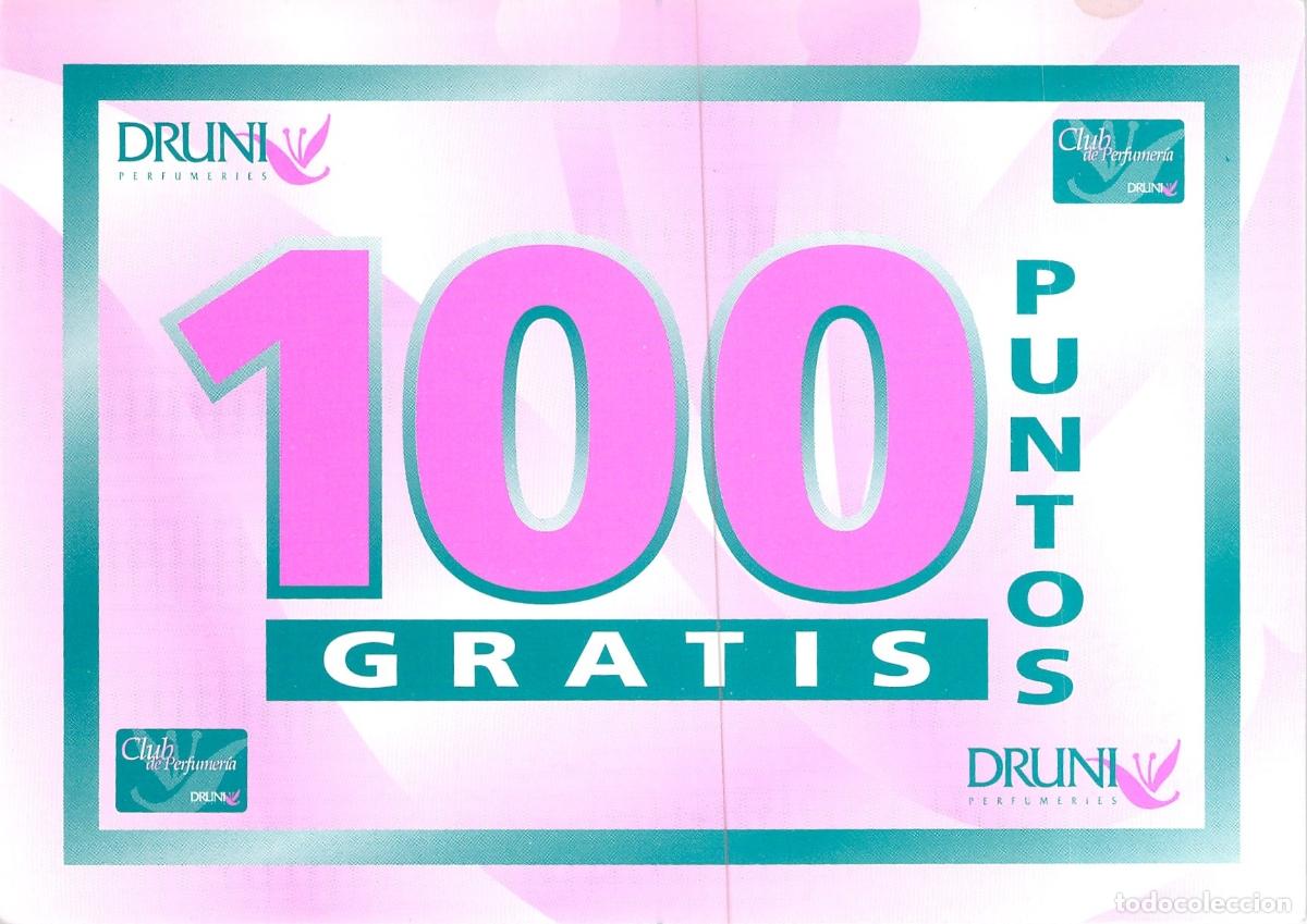 Postales: Postal Publicitaria Druni Perfumer&iacute;as Alzira 100 Puntos Gratis