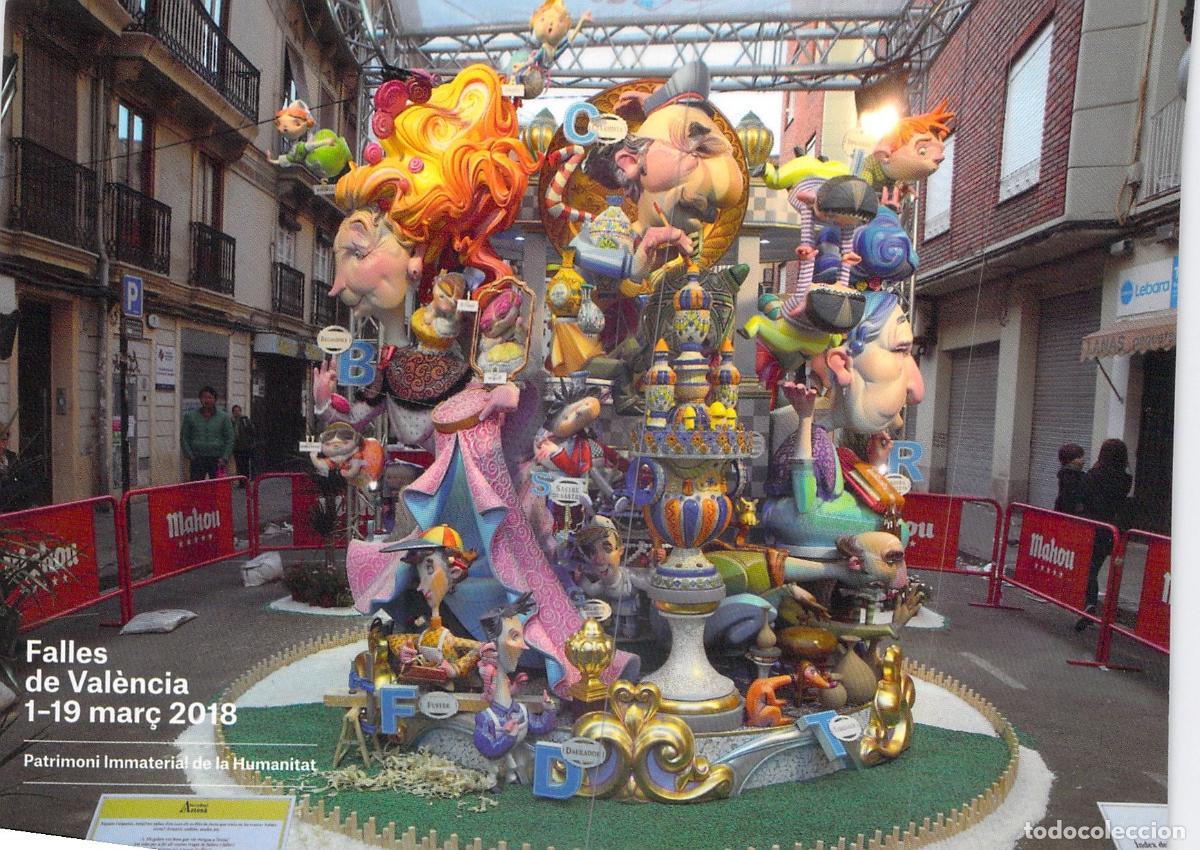 Postales: Postal Falla Convent de Jerusalem Matem&agrave;tic Marzal Valencia