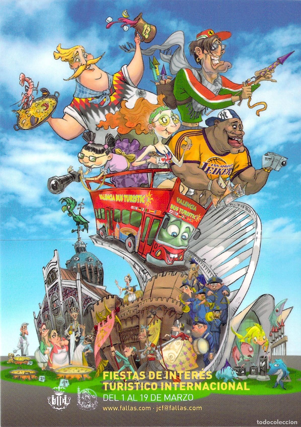 Postales: Postal Valencia en Fallas Boceto Falla Plaza del Ayuntamiento