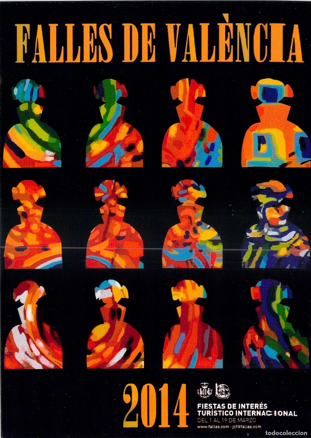 Postales: Postal Fallas de Valencia Cartel Meninas Falleras