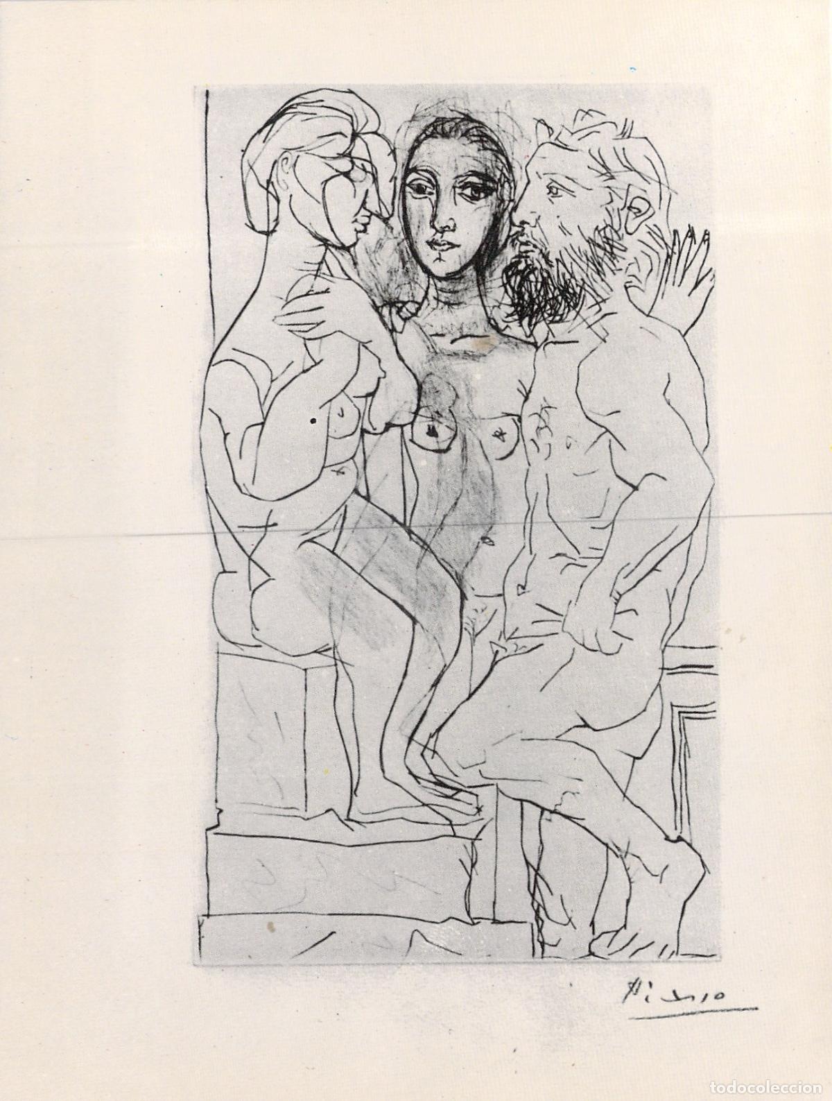 Postales: Postal Arte Pablo Picasso Escultor Modelo Aguafuerte Alicante