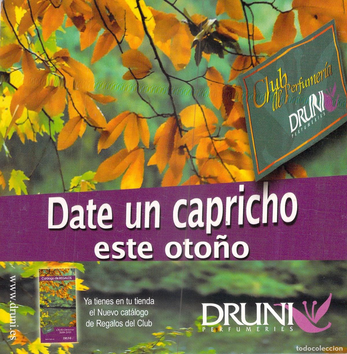 Postales: Postal Publicitaria Perfumer&iacute;as Druni - Promoci&oacute;n de Oto&ntilde;o