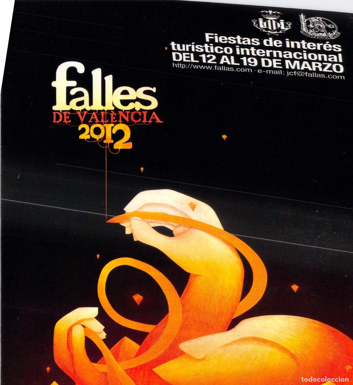 Postales: Postal Falles de Valencia Cartel Renaixer de Borja Tur 2012