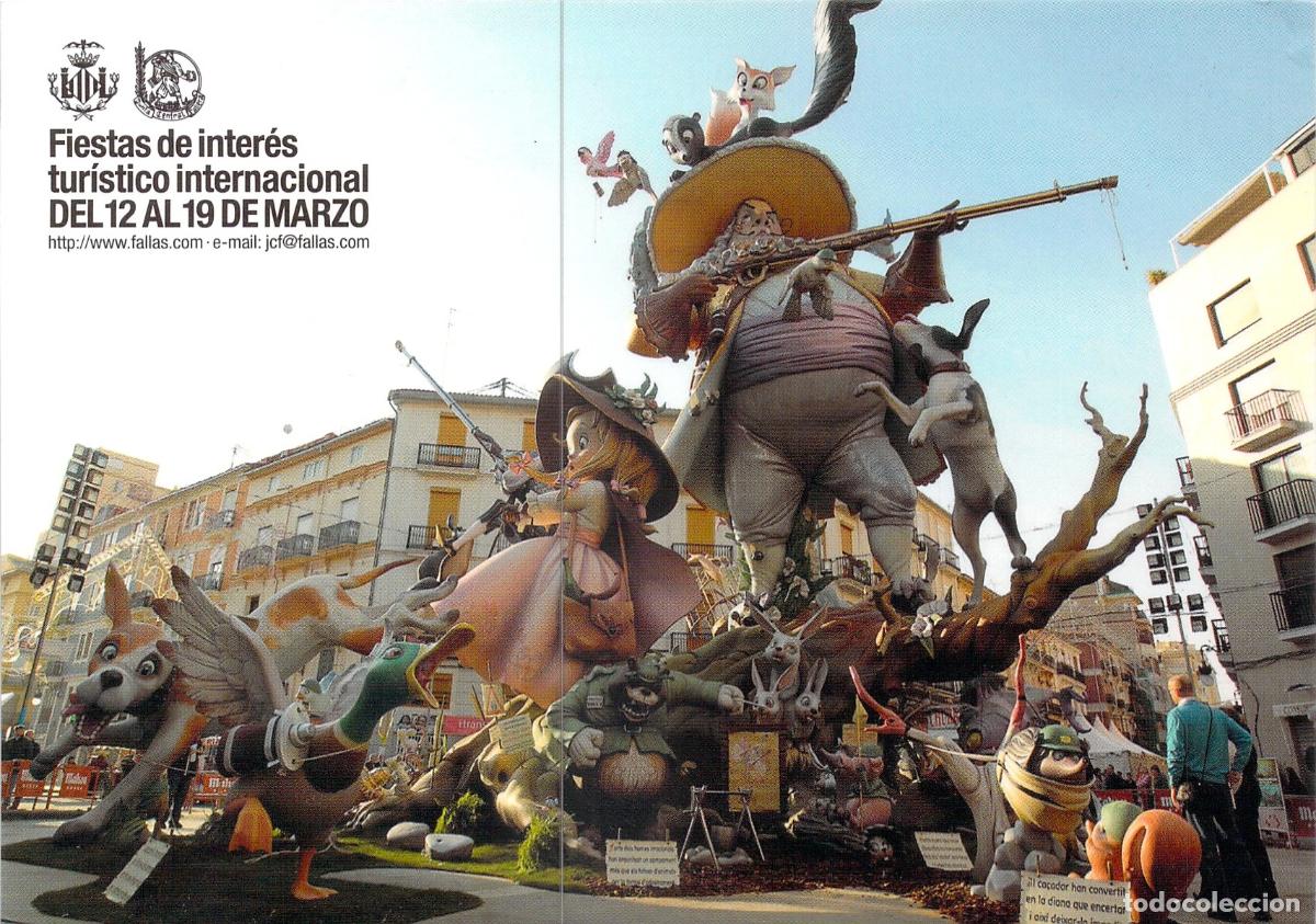 Postales: Postal Falla Convento Jerusal&eacute;n - Matem&aacute;tico Marzal, Valencia 2011