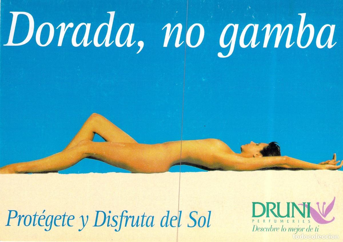 Postales: Postal Publicitaria Perfumer&iacute;as Druni Verano Protecci&oacute;n Solar