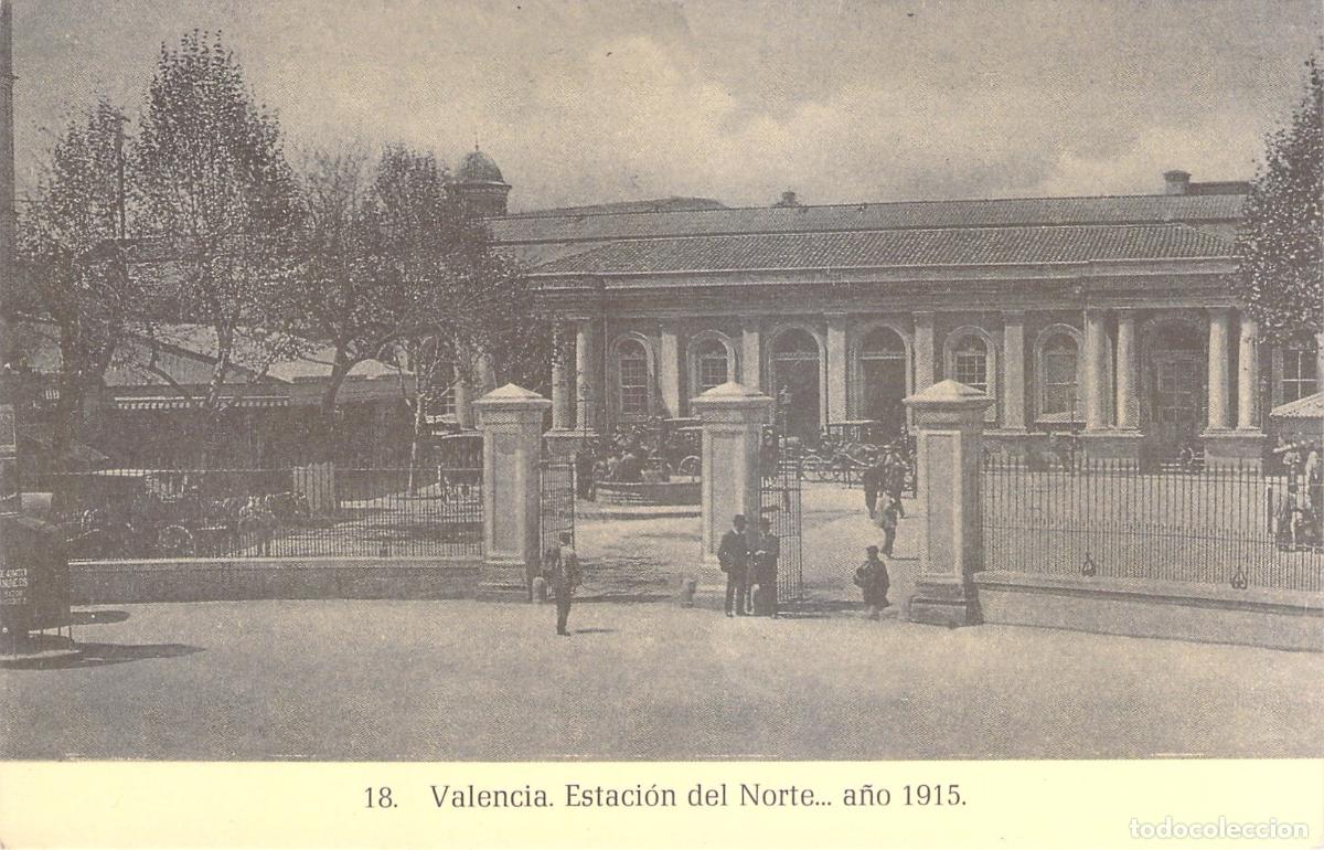 Postales: Postal de la Estaci&oacute;n del Norte en Valencia / Publicada en 1983