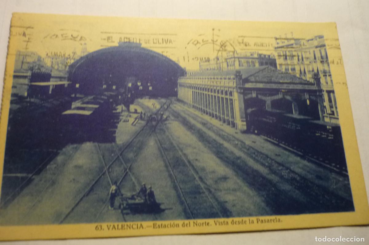 Postales: postal valencia estacion norte desde pasarela circulada cm
