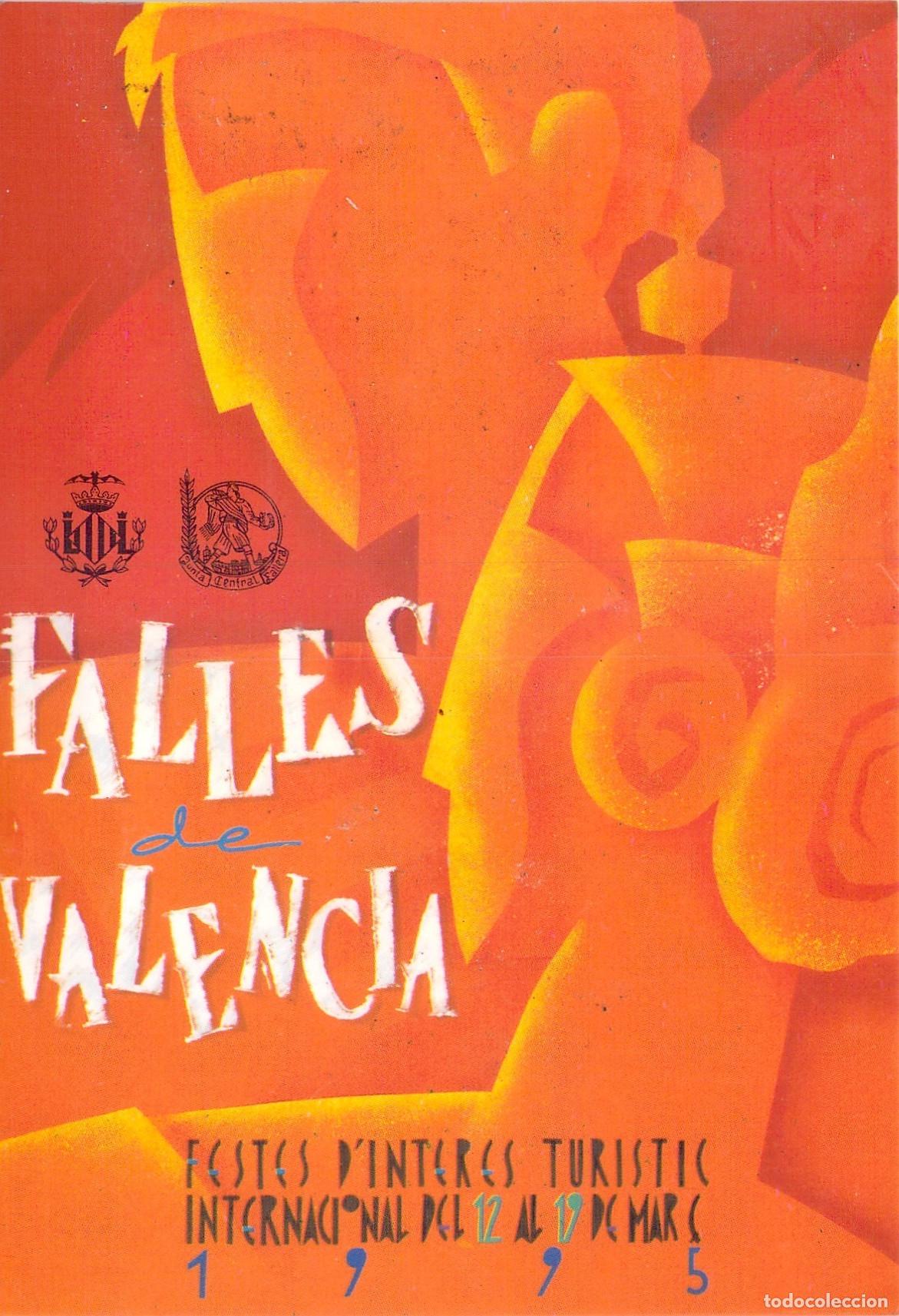 Postales: Postal Cartel Fallas de Valencia de Marisa Llongo Calabuig