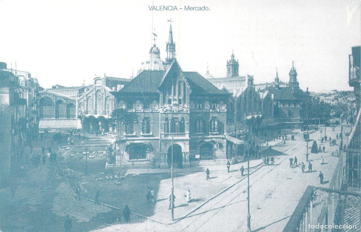 Postales: Postal del Mercado Central de Valencia - Publicidad El Rac&oacute;