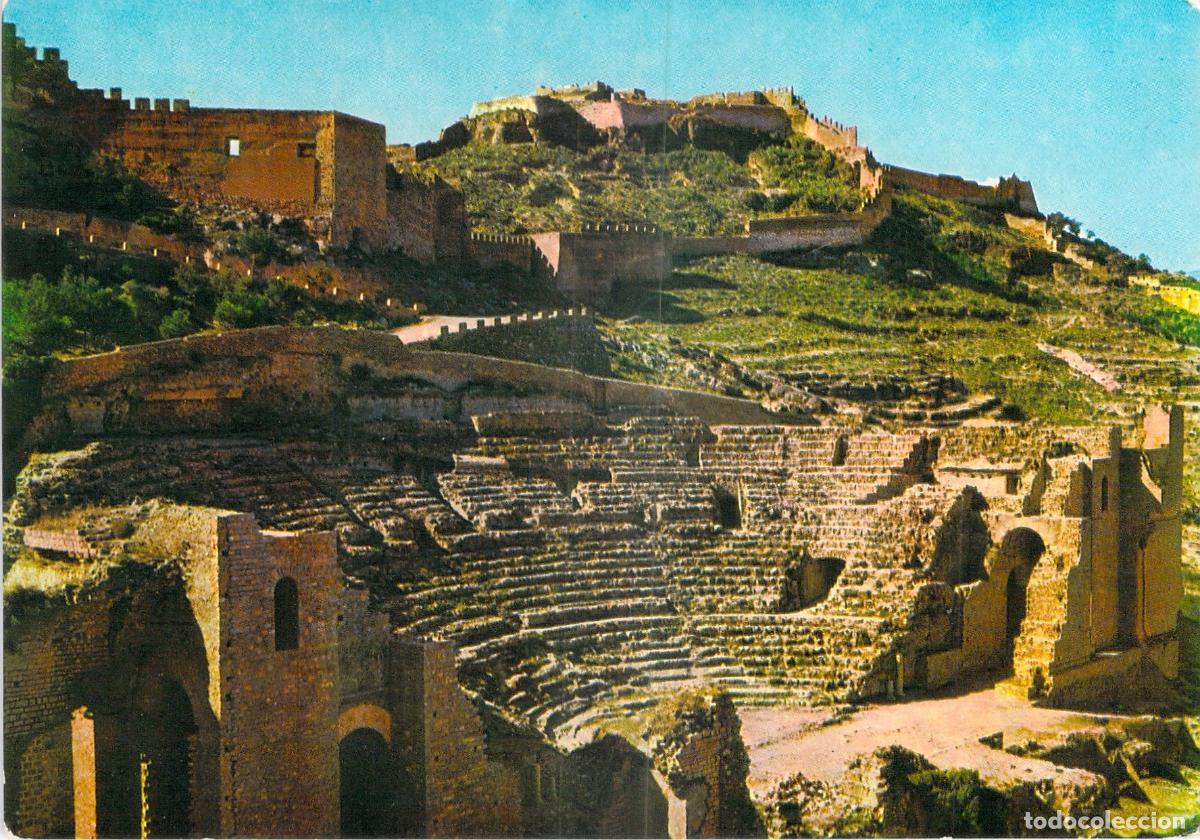 Postales: Postal de Sagunto, Valencia - Teatro Romano y Castillo