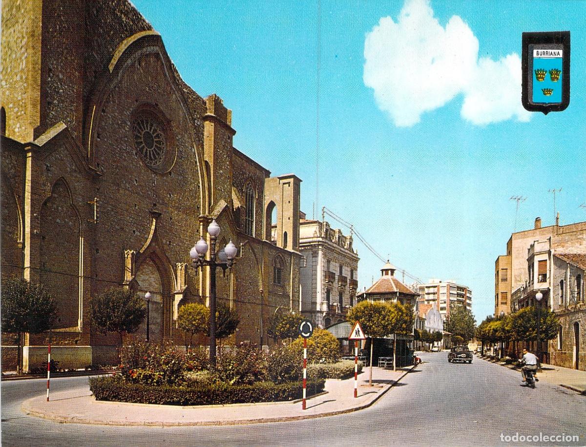 Postales: Postal de Burriana, Castell&oacute;n - Plaza de Jos&eacute; e Iglesia
