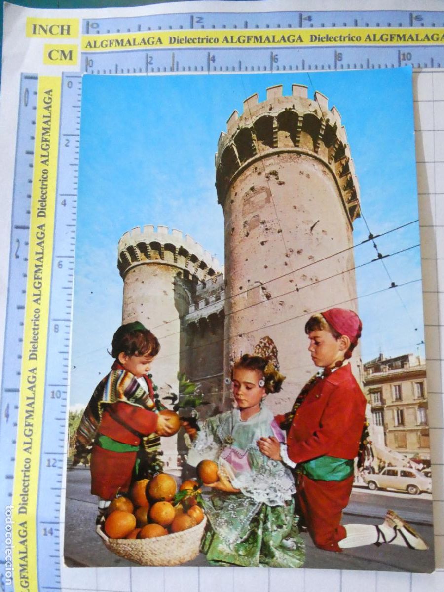 Postales: POSTAL DE VALENCIA. A&Ntilde;O 1972 TIPISMO VALENCIANO NI&Ntilde;OS NARANJAS 1024 JDP. 1611
