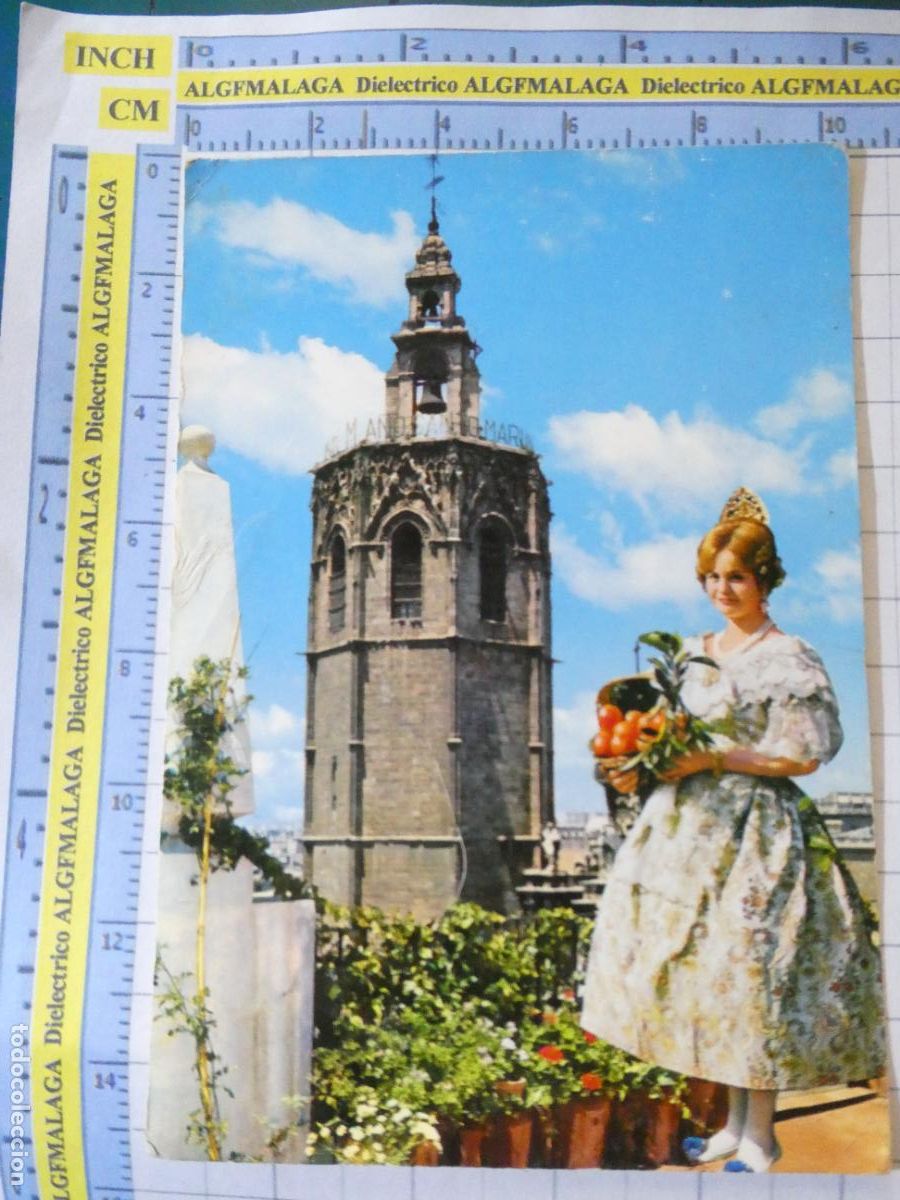 Postales: POSTAL DE VALENCIA. A&Ntilde;O 1962. TORRE DE MIGUELETE MUJER FALLERA 142 GARRABELLA. 1615