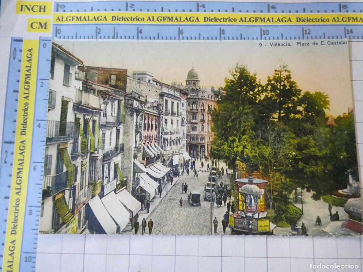 Postales: POSTAL DE VALENCIA. FACS&Iacute;MIL. PLAZA EMILIO CASTELAR 17 LEVANTE. 1631