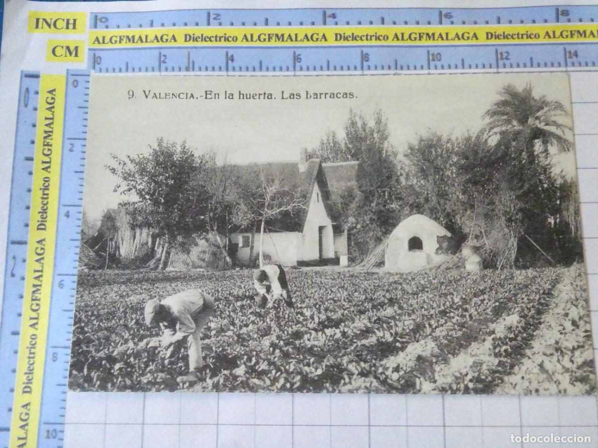 Postales: POSTAL DE VALENCIA. FACS&Iacute;MIL. BARRACAS EN LA HUERTA CAMPESINOS 19 LEVANTE. 1632