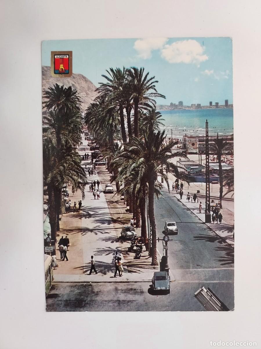 Postales: POSTAL ALICANTE AVENIDA DE GOMIS. 1964. CIRCULADA. CITROEN 2CV