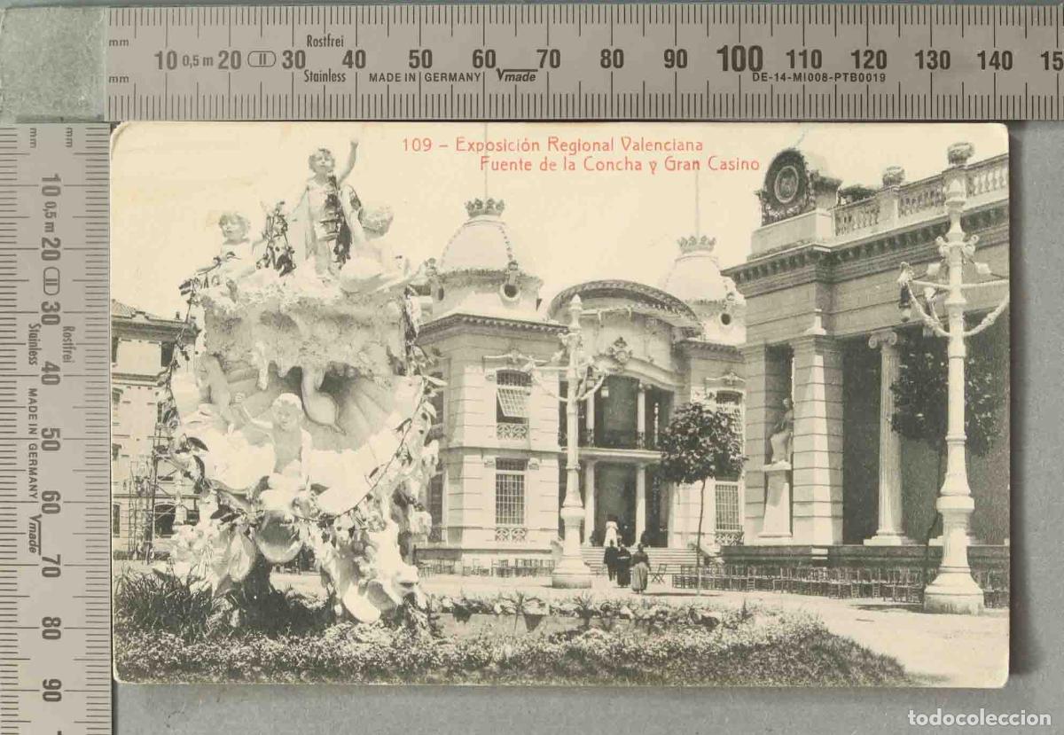 Postales: POSTAL. Exposici&oacute;n Regional Valenciana - Fuente de la Concha y Gran Casino