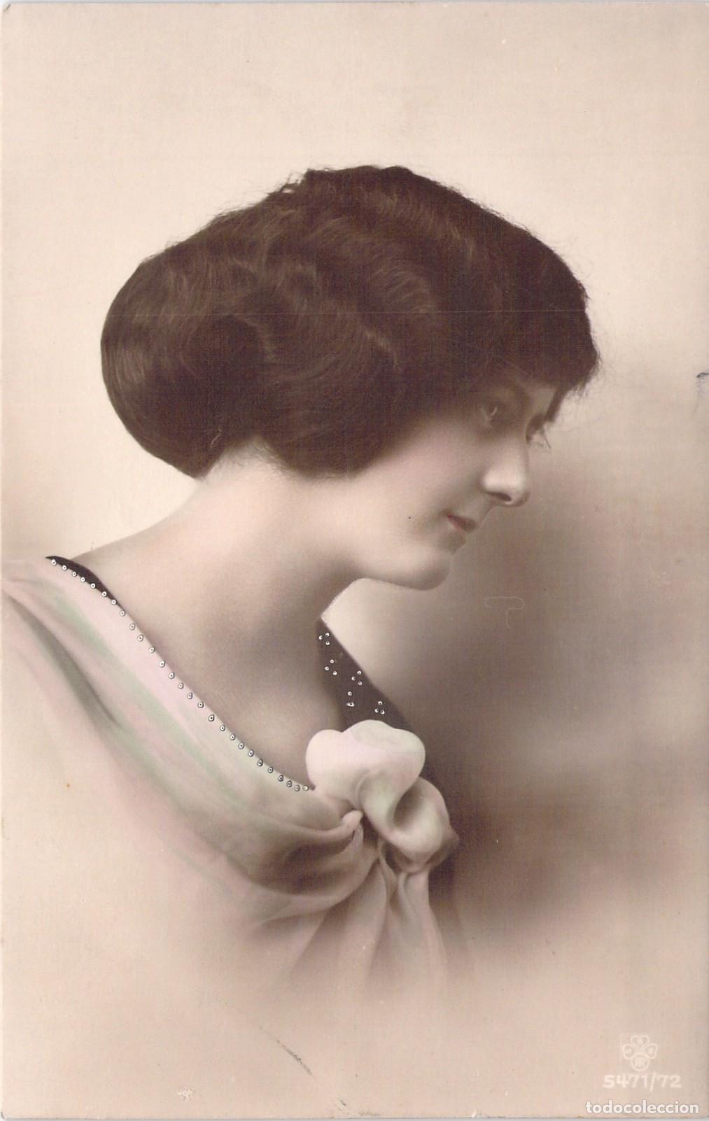 Postales: Postal Retrato de Mujer Joven de &Eacute;poca Valencia