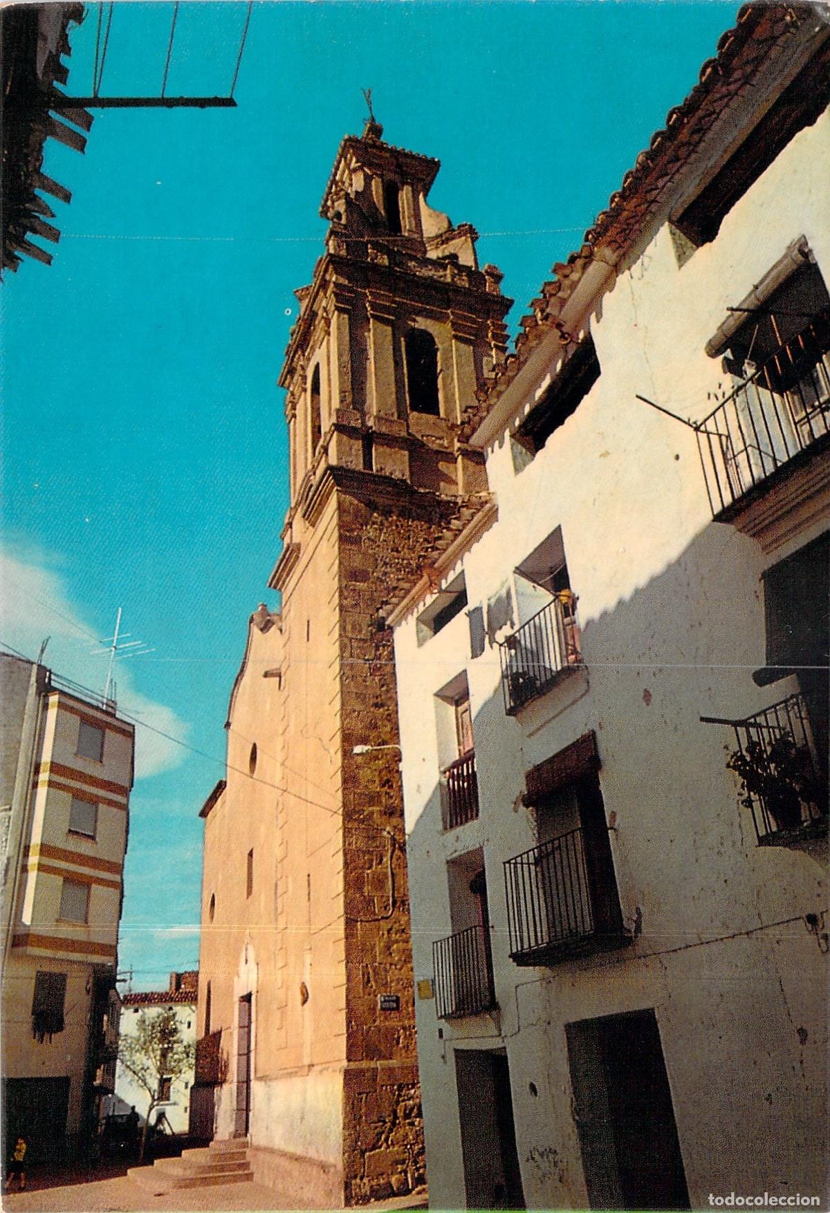 Postales: Postal de la Torre de la Iglesia de Santiago Ap&oacute;stol en Montanejos