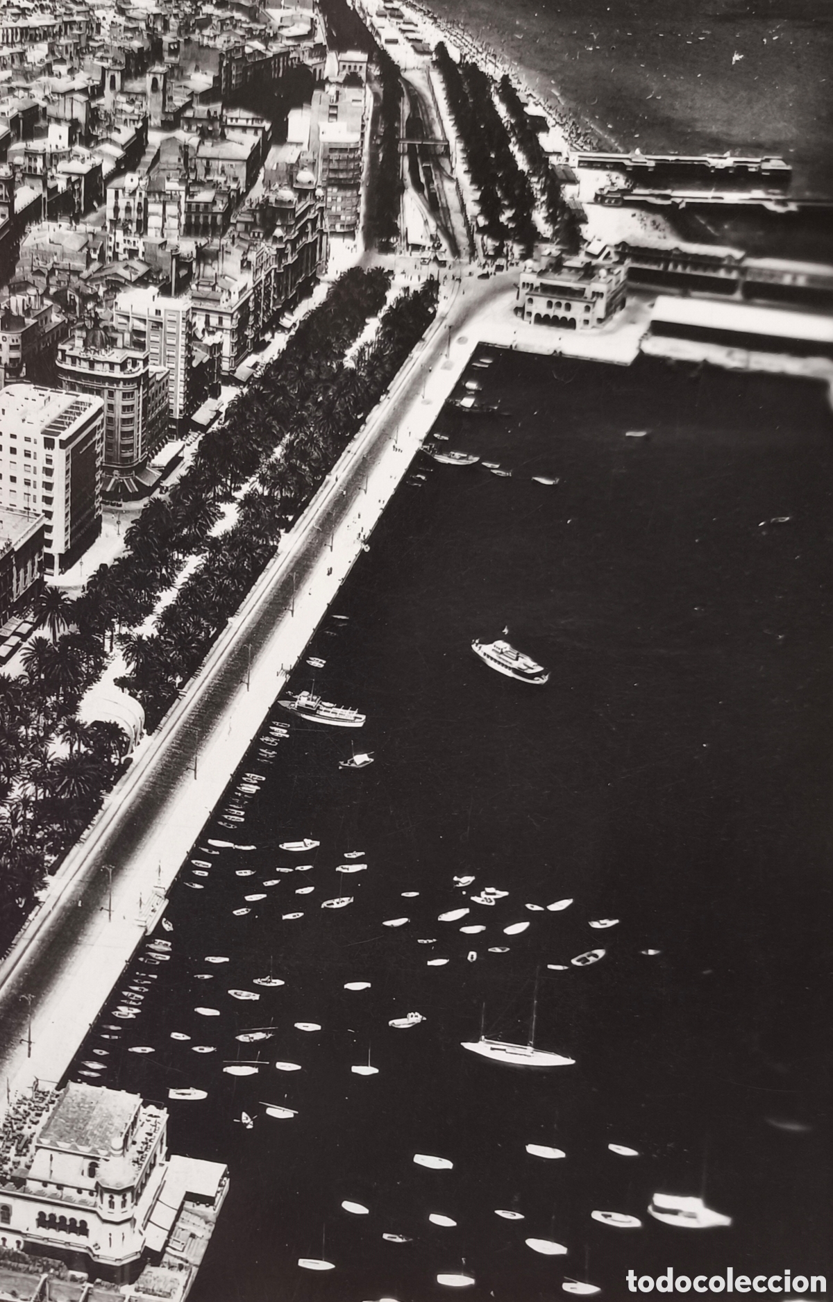Postales: ALACANT PORT VISTA A&Eacute;REA POSTAL FOTOGR&Aacute;FICA FOTOGRAF&Iacute;A TAF ALICANTE C. 1955