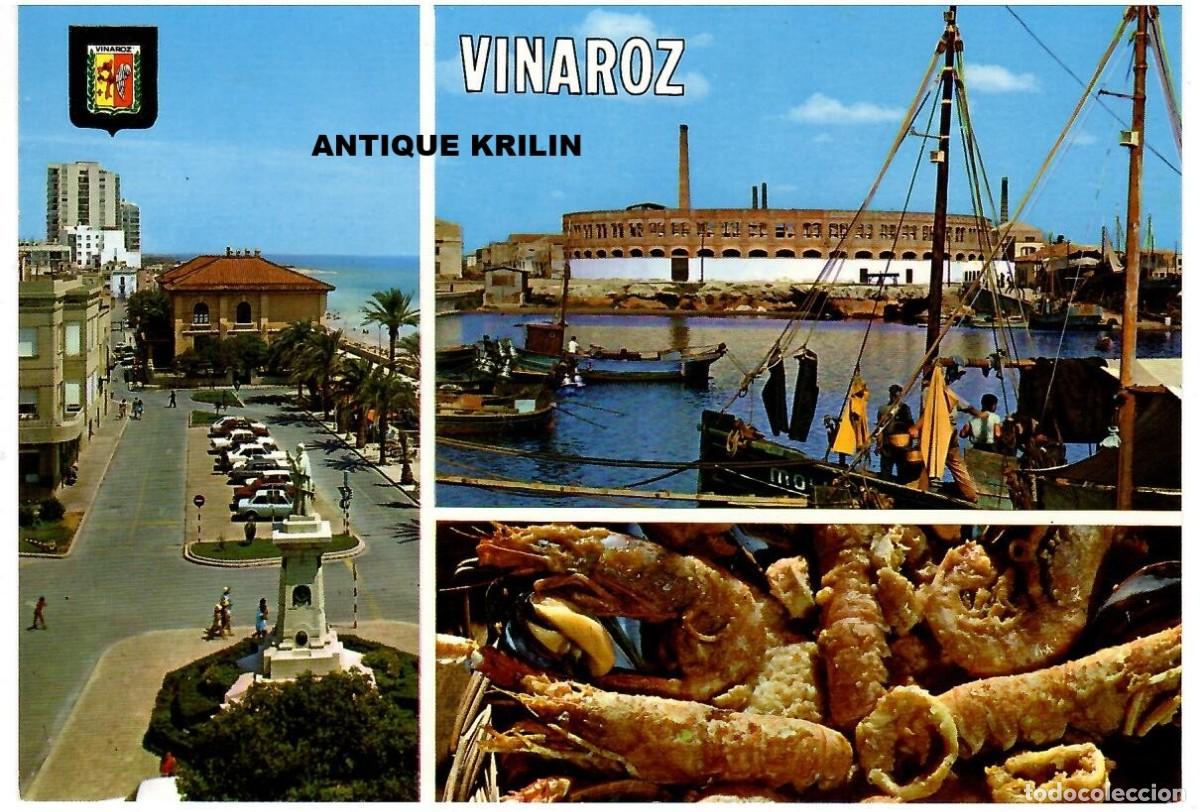 Postales: VINAROZ N&ordm; 21 VARIAS VISTAS / ESCUDO DE ORO / SIN FRANQUEAR