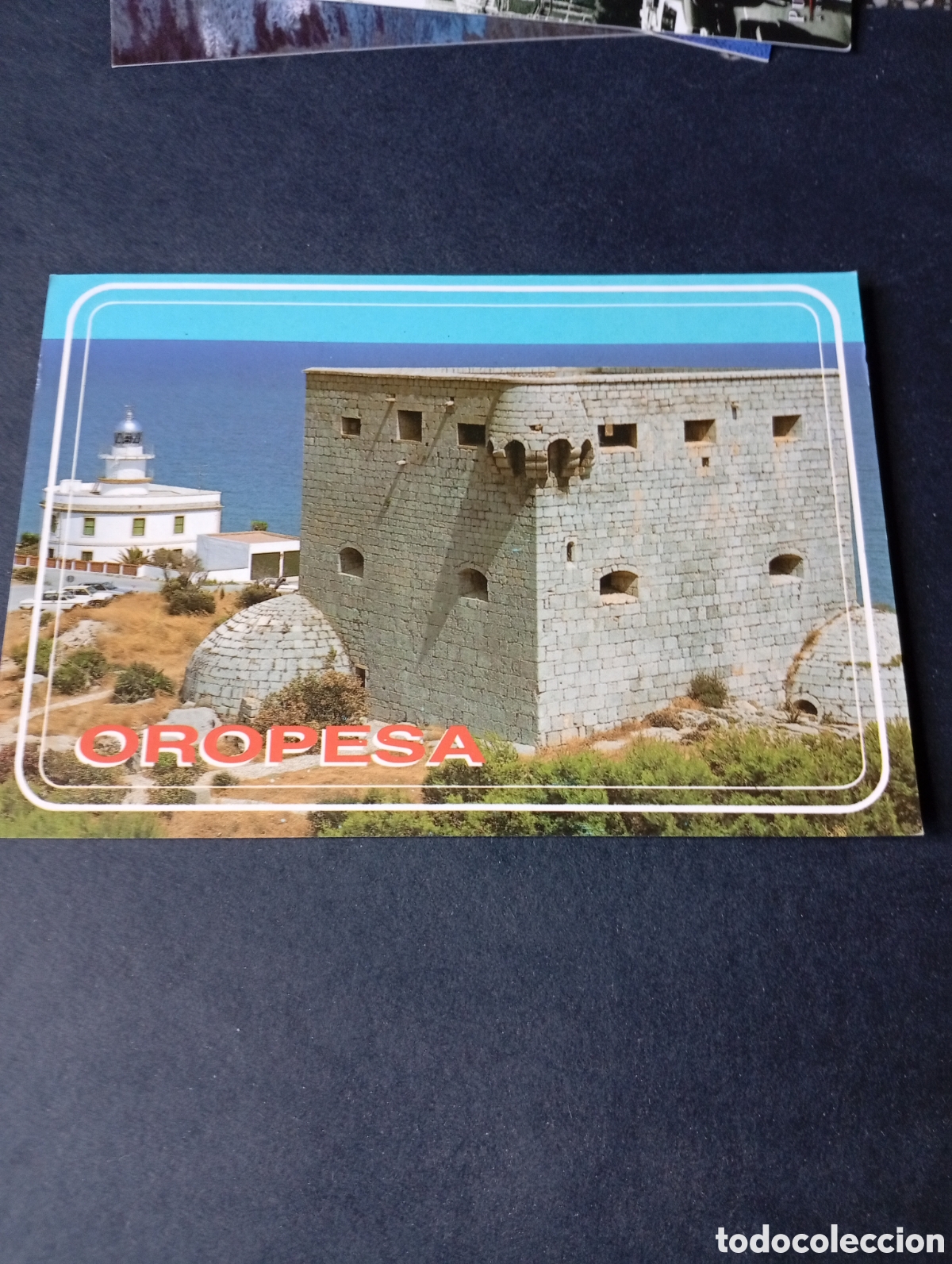 Postales: Postal Oropesa del Mar faro y torre&oacute;n