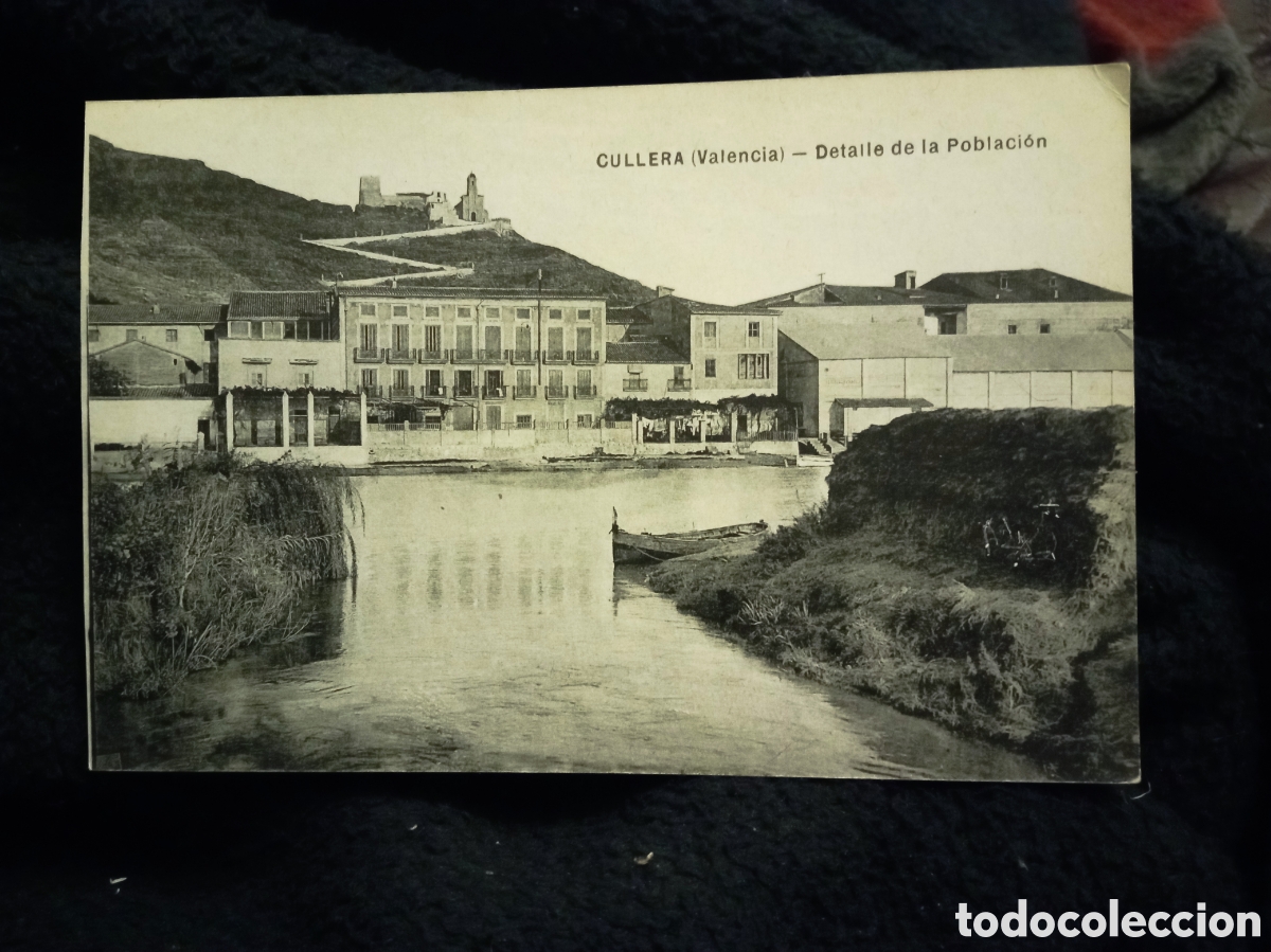 Postales: Antigua postal fotogr&aacute;fica, Cullera (Valencia) Detalle de la poblaci&oacute;n