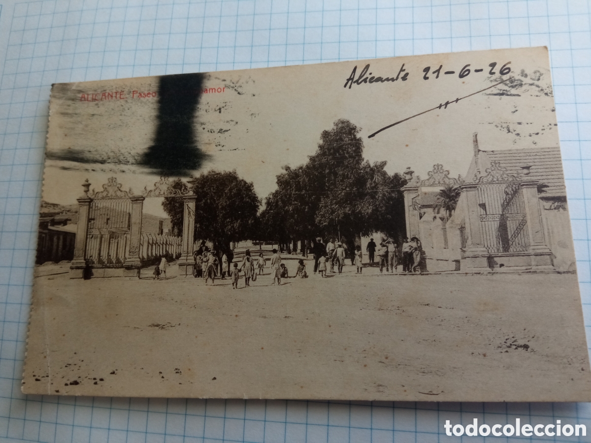 Postales: Antigua postal fotogr&aacute;fica de Alicante, sellada y matasellada en 1926