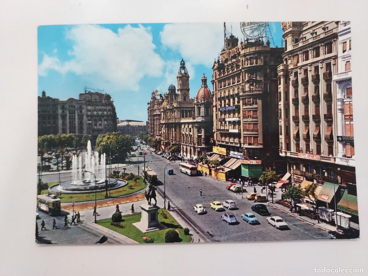 Postales: POSTAL VALENCIA PLAZA DEL CAUDILLO. 1965. CIRCULADA. GARRABELLA