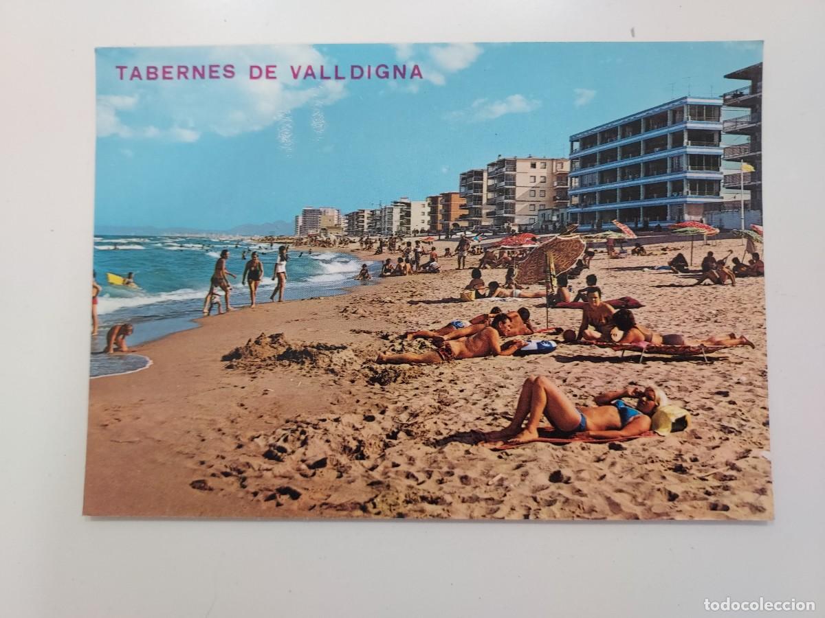 Postales: POSTAL TABERNES DE VALLDIGNA PLAYA. 1975. SIN CIRCULAR. VALENCIA