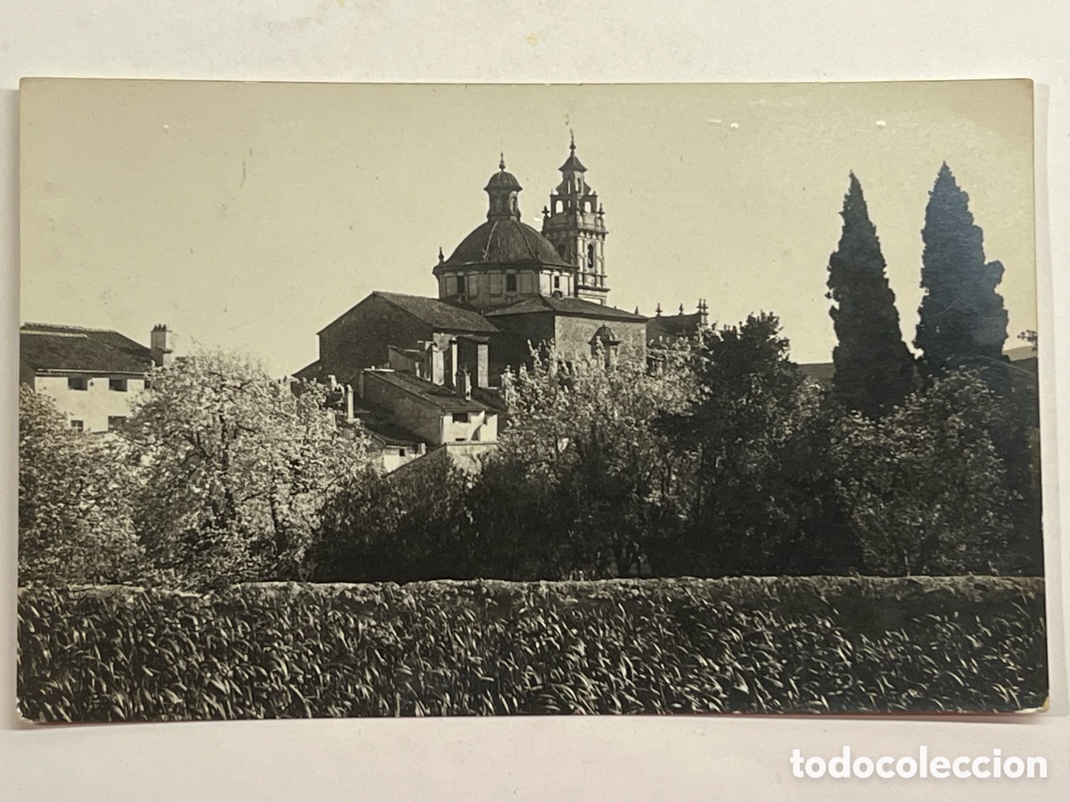 Postales: CHELVA (Val&egrave;ncia) Postal fotogr&aacute;fica Iglesia parroquial y huertos. Foto M. Ramdez (h.1930?) S/C