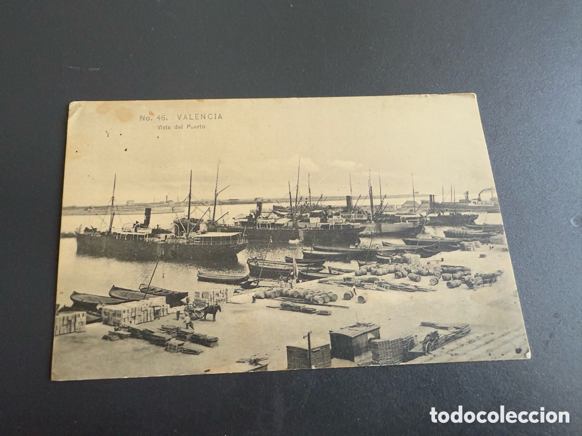 Postales: POSTAL VALENCIA. N&ordm; 46. VISTA DEL PUERTO. E.B.P. VALENCIA.