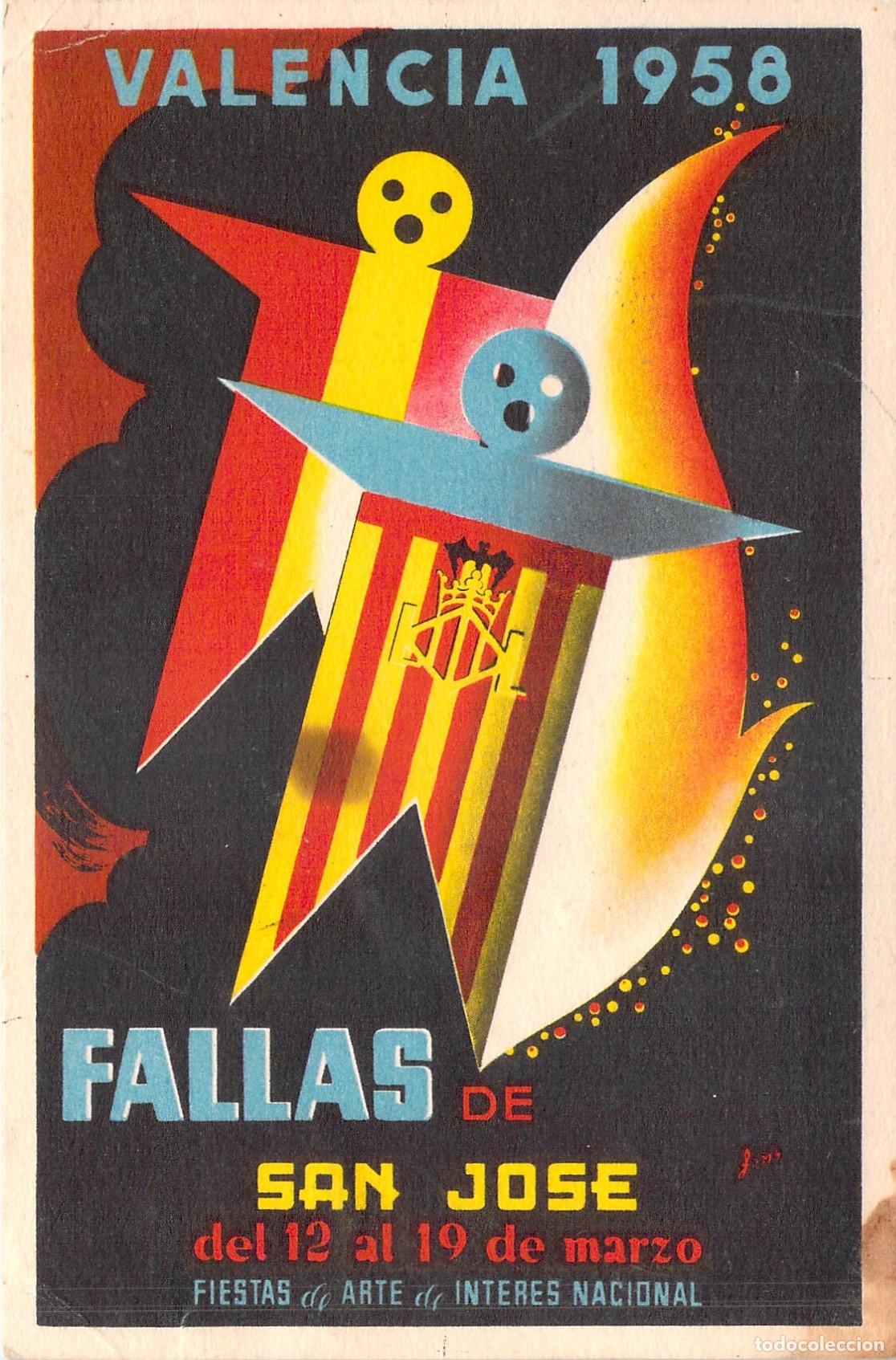 Postales: Postal Tur&iacute;stica Fallas de San Jos&eacute; Valencia Espa&ntilde;a