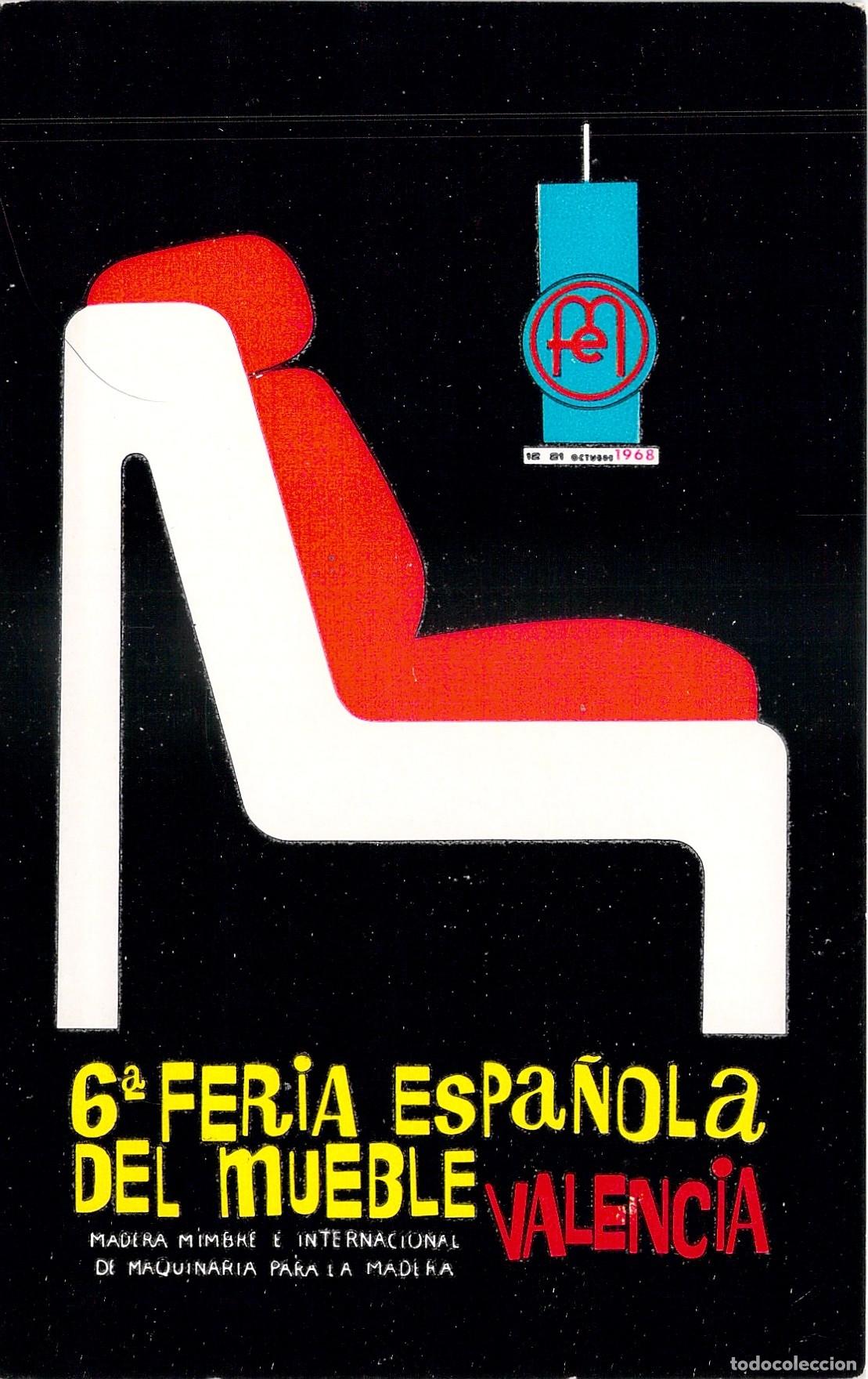 Postales: Tarjeta Postal Publicitaria 6&ordf; Feria Espa&ntilde;ola del Mueble Valencia