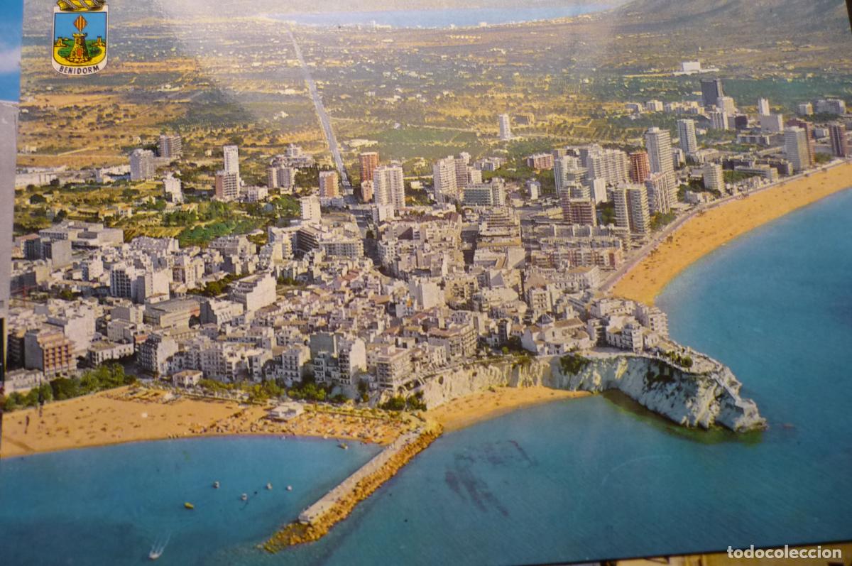 Postales: POSTAL BENIDORM AEREA DESDE PUERTO