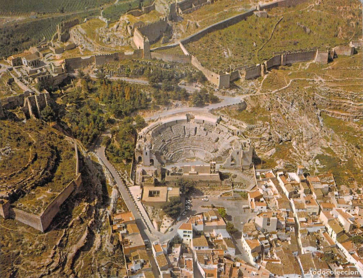 Postales: Postal Sagunto Valencia, Vista A&eacute;rea Castillo y Teatro Romano