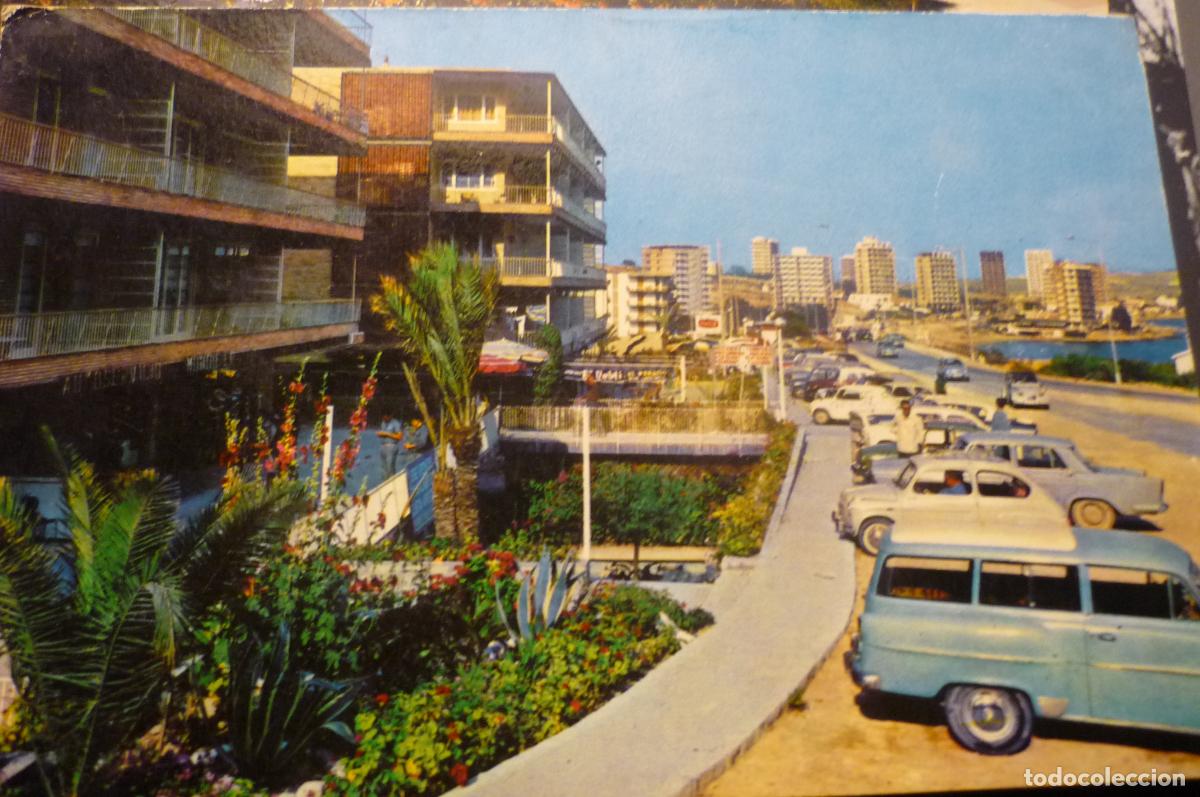 Postales: postal alicante playa albufera coches escrita