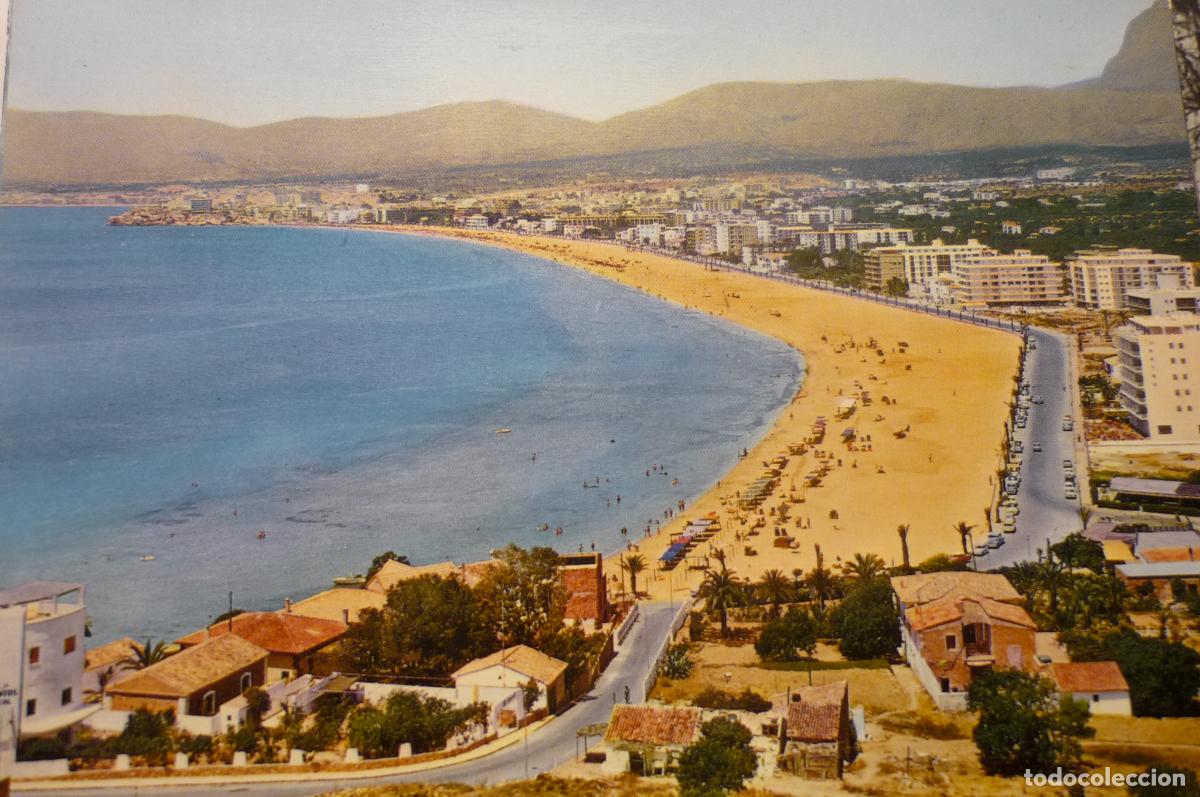 Postales: postal benidorm playa levante general circulada a&ntilde;o 1964
