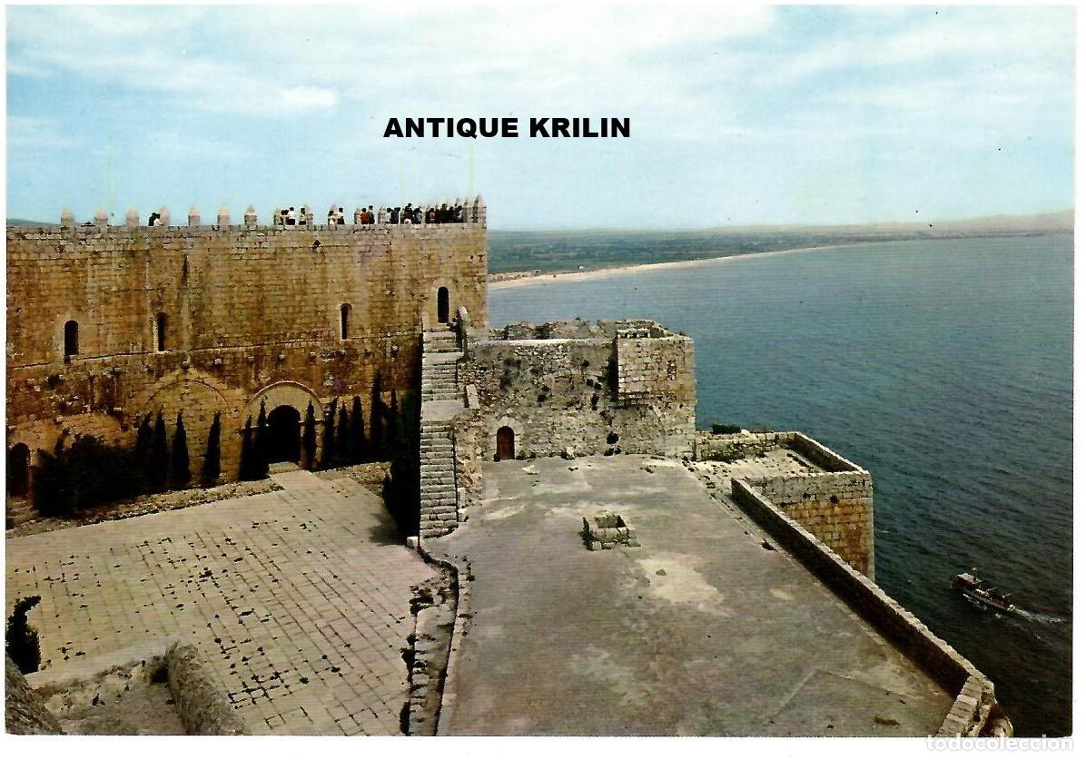 Postales: PE&Ntilde;ISCOLA N&ordm; 1 CASTILLO PATIO DE ARMAS / ESCUDO DE ORO / SIN FRANQUEAR