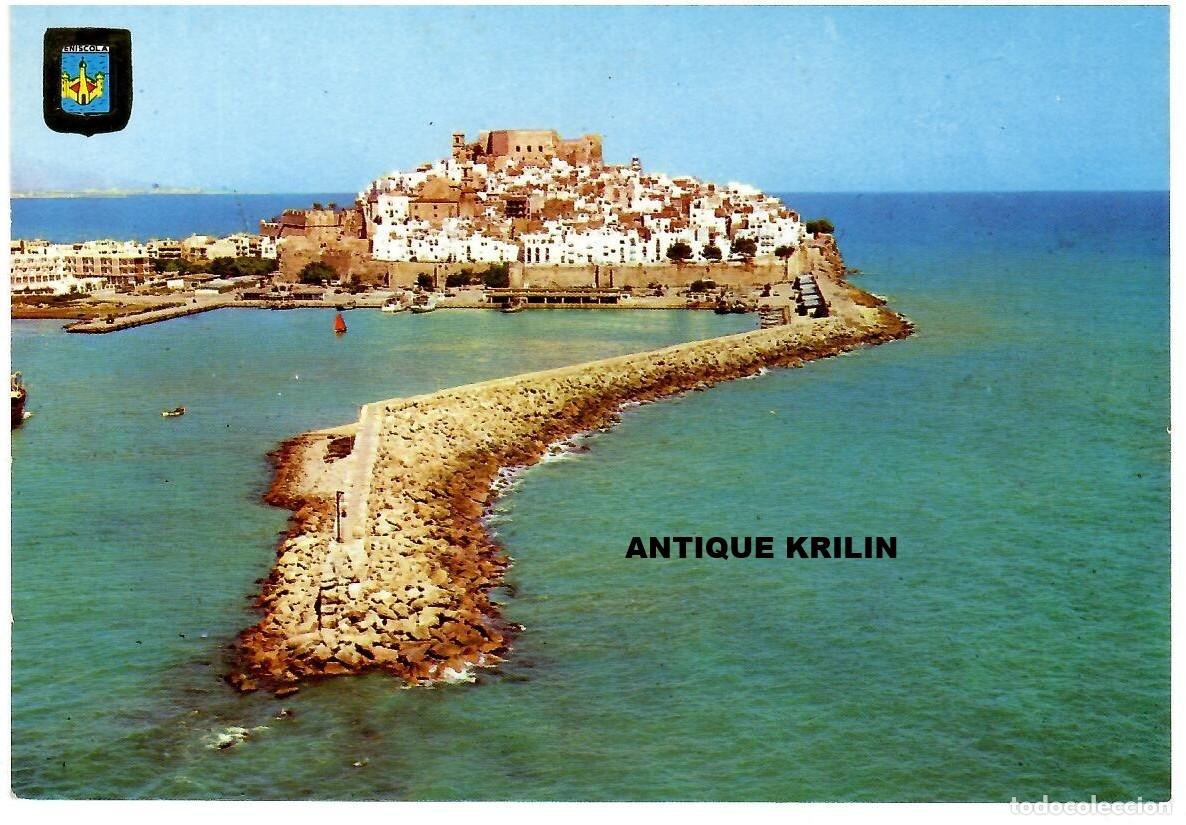 Postales: PE&Ntilde;ISCOLA N&ordm; 96 VISTA GENERAL / ESCUDO DE ORO / SIN FRANQUEAR