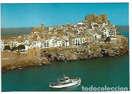 Postales: VISTA PARCIAL, MURALLAS Y CASTILLO.- PE&Ntilde;ISCOLA / CASTELLON